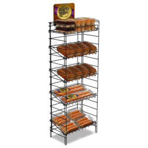 5 Shelf Wire Fold-Up Floor Display (24" Wide)